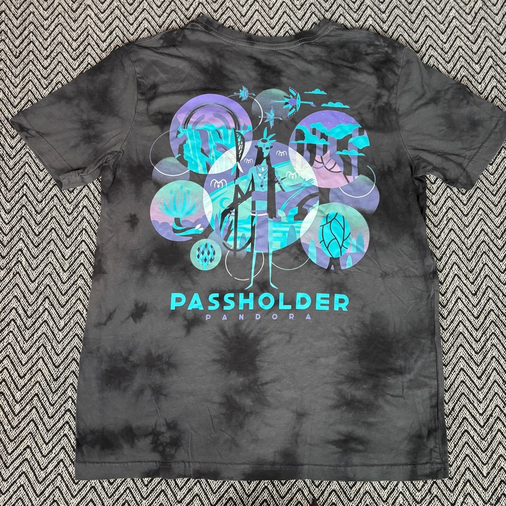 Disney Works Gray Passholder Pandora Graphic T-Shirt